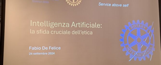 "L'intelligenza artificiale e la sfida cruciale dell'etica" Fabio De Felice 24.9.2024 10 Foto 2 1